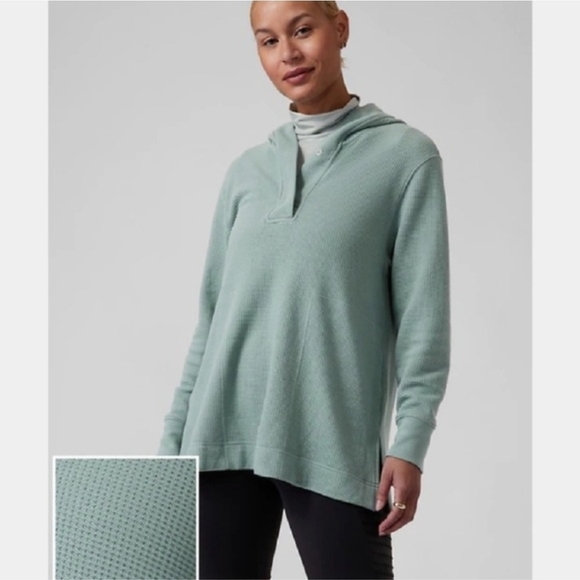 Athleta Tops - Athleta Coaster Luxe Waffle Hoodie